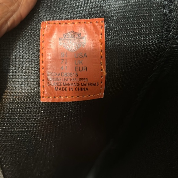 Ladies Harley Davidson over calf boots w/heel - Picture 3 of 3